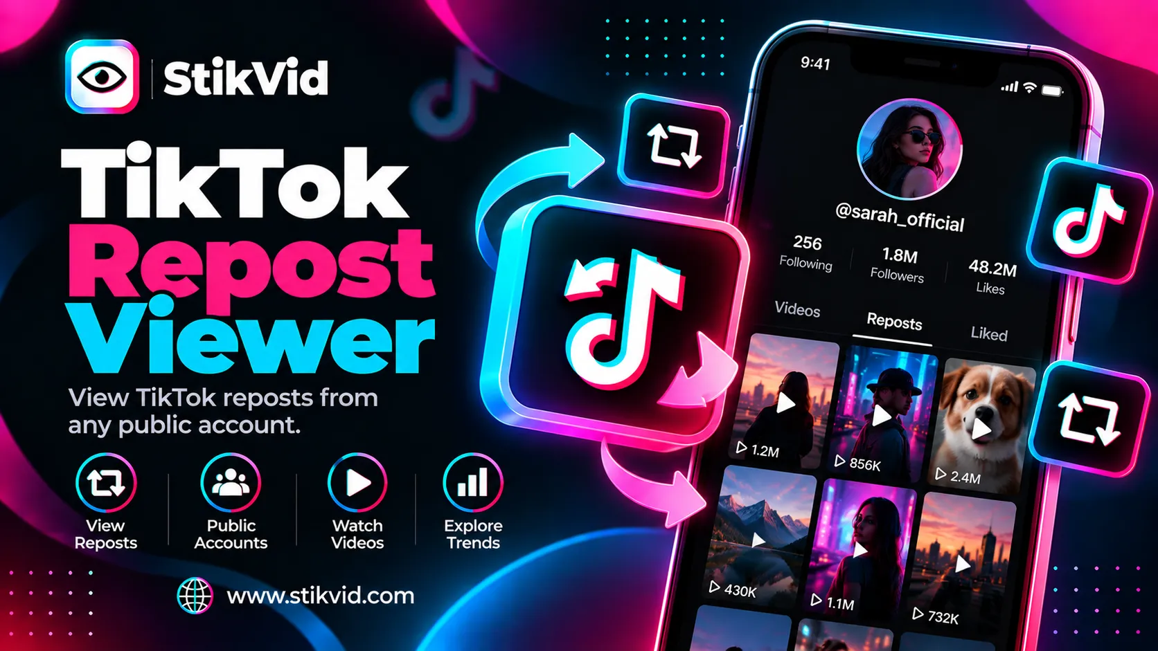 TikTok Repost Viewer